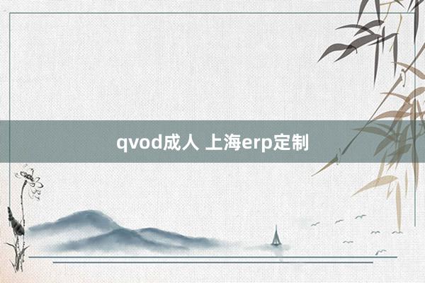 qvod成人 上海erp定制