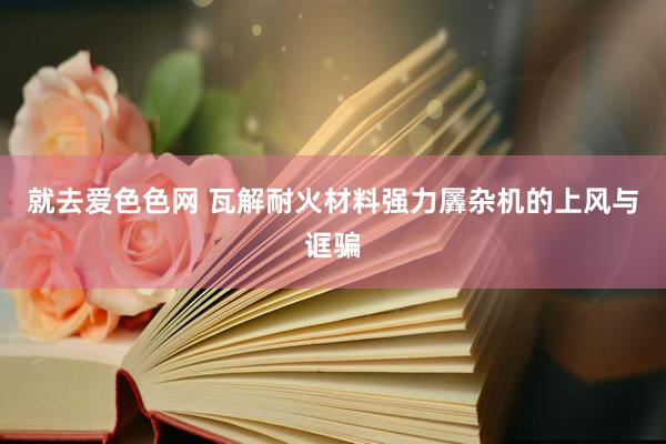 就去爱色色网 瓦解耐火材料强力羼杂机的上风与诓骗