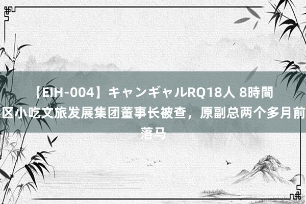 【EIH-004】キャンギャルRQ18人 8時間 沙县区小吃文旅发展集团董事长被查，原副总两个多月前落马