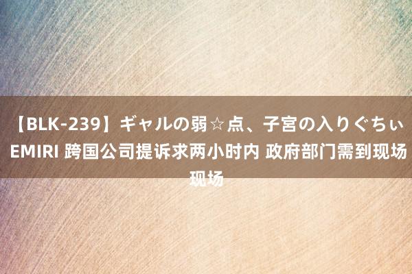 【BLK-239】ギャルの弱☆点、子宮の入りぐちぃ EMIRI 跨国公司提诉求两小时内 政府部门需到现场