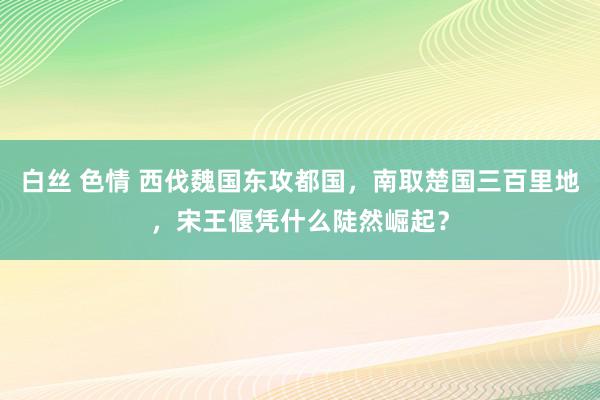 白丝 色情 西伐魏国东攻都国，南取楚国三百里地，宋王偃凭什么陡然崛起？