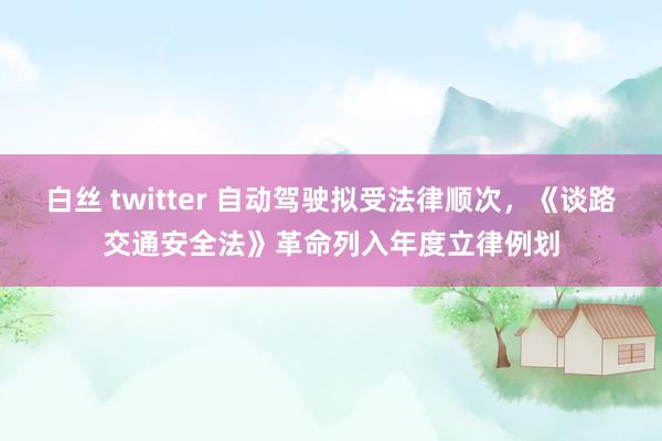 白丝 twitter 自动驾驶拟受法律顺次，《谈路交通安全法》革命列入年度立律例划